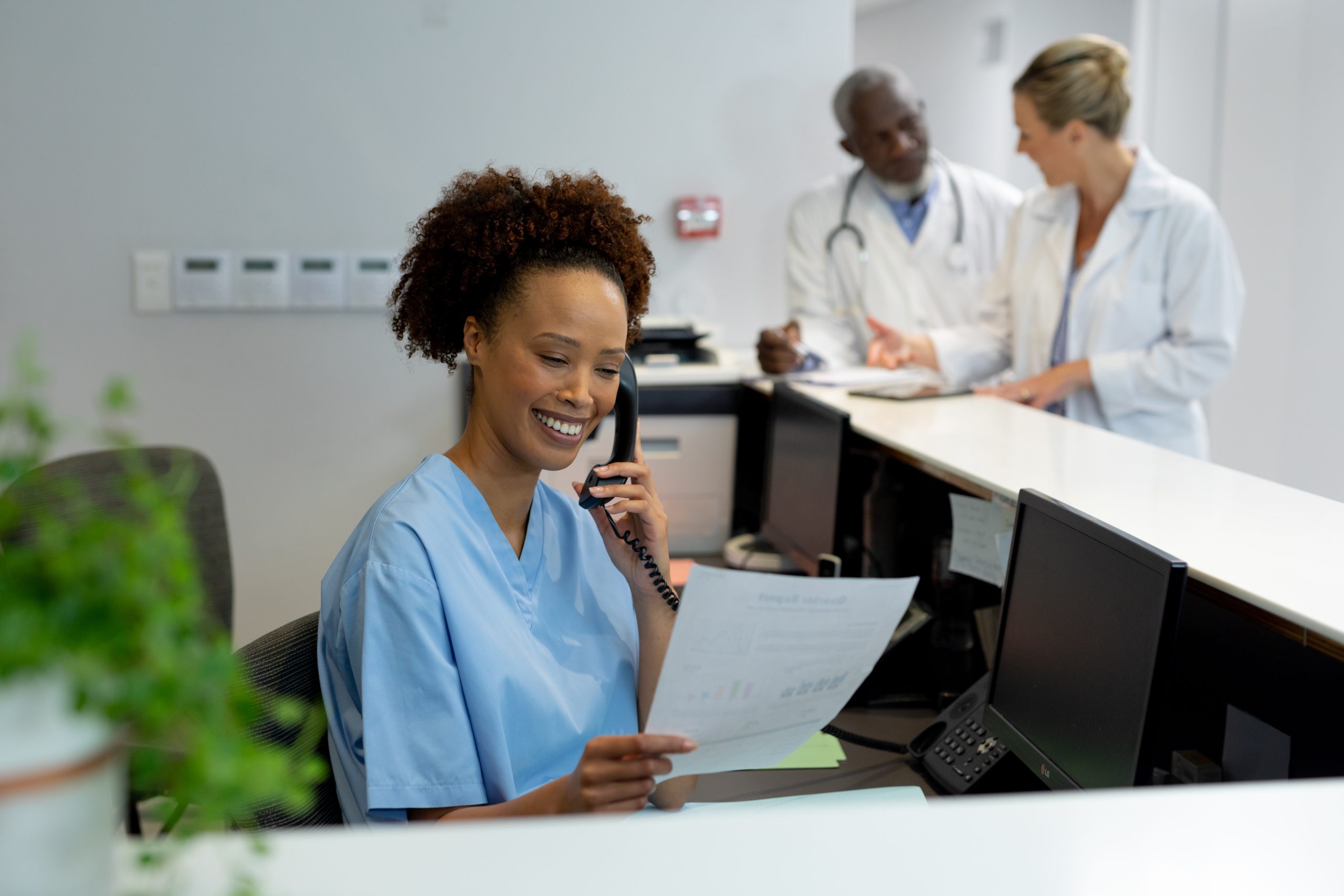 Recepcionista em Serviços de Saúde